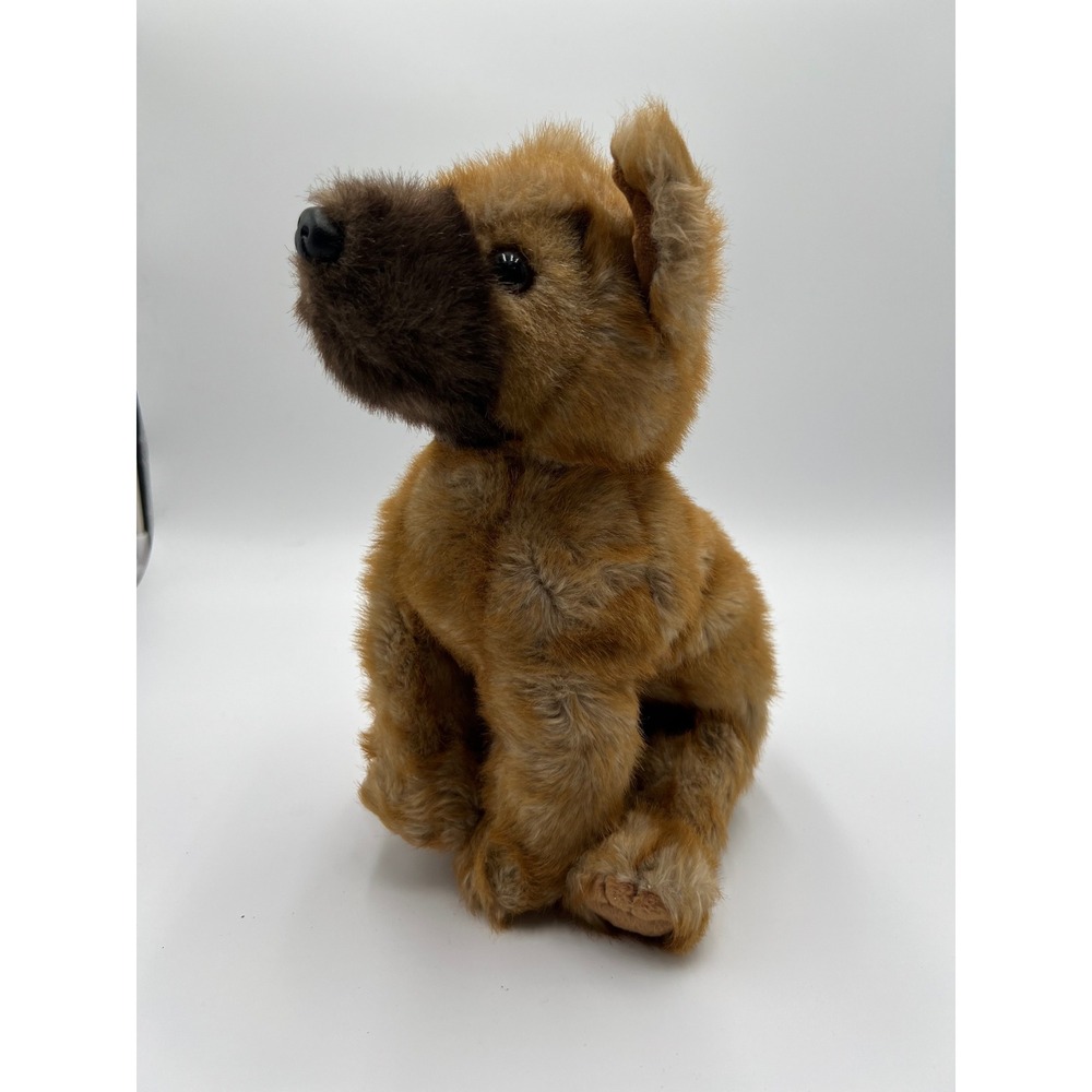 Ty Classic Brown Tan Dog Plush Stuffed Animal Sitting Puppy Muzzle 10 Inch